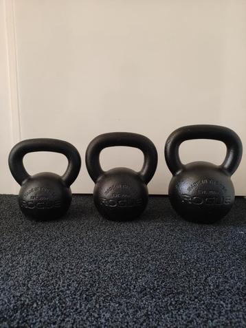 Rogue Fitness Kettlebells E-Coat (20, 16, 12 KG) beschikbaar voor biedingen
