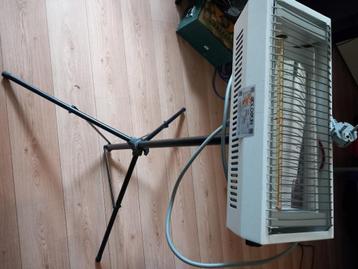Terrasverwarmer goldsun gebruikt 1500 watt werkend standaard beschikbaar voor biedingen