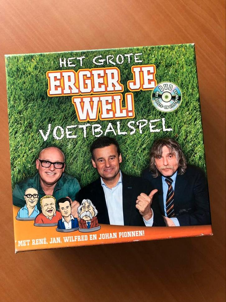 Het grote erger je wel voetbalspel uit 2014 - ongebruikt, Hobby en Vrije tijd, Gezelschapsspellen | Bordspellen, Zo goed als nieuw