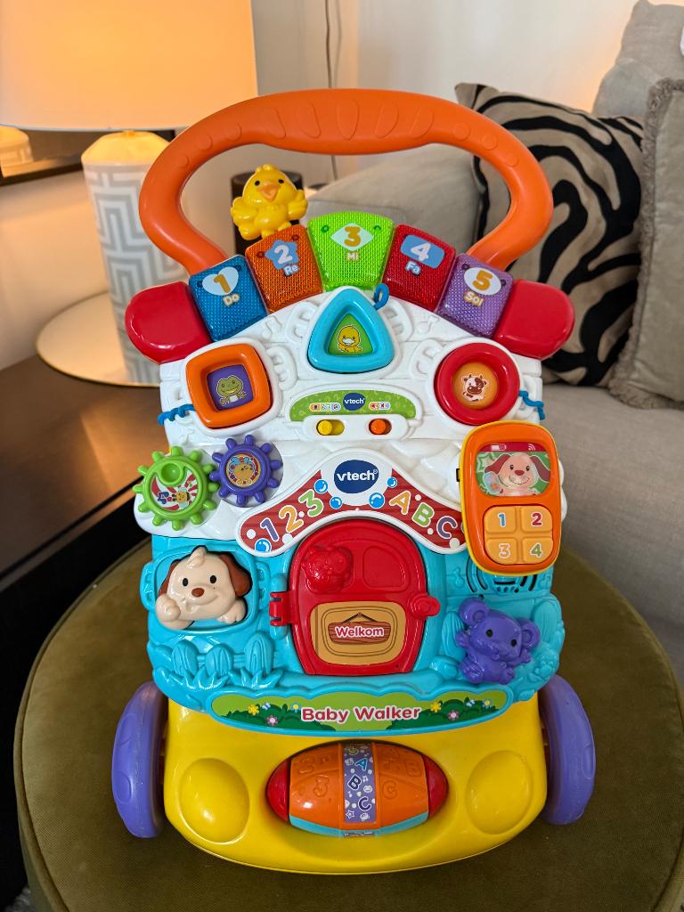 Vtech loopauto loopwagen compleet, Ophalen, Zo goed als nieuw, Auto, Met wieltjes