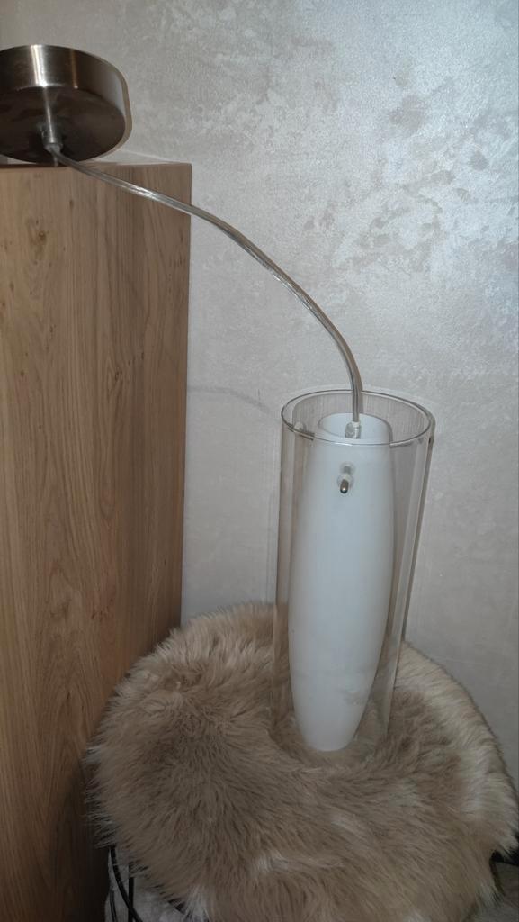 Philips Massive lamp onbeschadigd, Huis en Inrichting, Woonaccessoires | Vazen, Zo goed als nieuw, Wit, Minder dan 50 cm, Glas