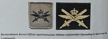 Gezocht: Linker embleem SPORTOFFICIER Kon Luchtmacht. beschikbaar voor biedingen