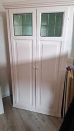 Buffetkast/Kledingkast met glas in lood, Glas, Ophalen of Verzenden, Landelijk, 150 tot 200 cm