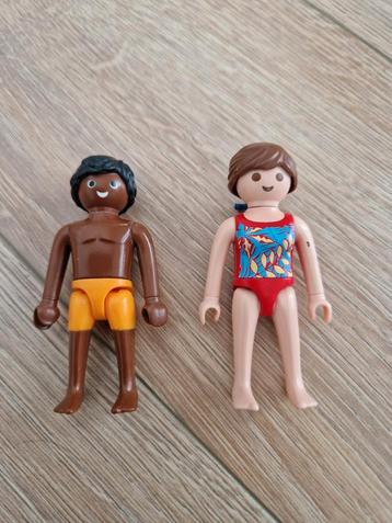 2x Playmobil poppetjes in zwemkleding, kinderen, Zomer beschikbaar voor biedingen