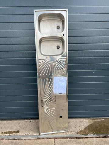 RVS spoelbak lekblad tapblad franke horeca bar blad  beschikbaar voor biedingen