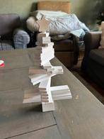 kerst 040 wit houten, draaibare kerstboom, hoogte 36 cm, Ophalen of Verzenden, Gebruikt