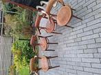 Oudewetse cafe stoelen 4 stuks plus 1 gratis, Huis en Inrichting, Ophalen of Verzenden, Gebruikt