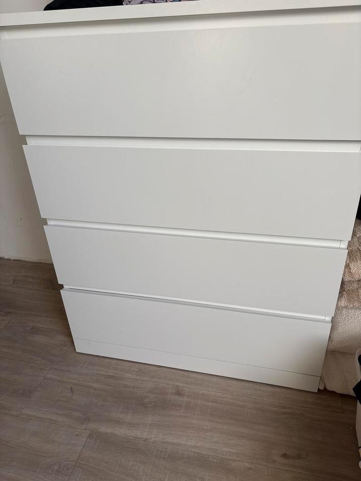 4x Ikea Malm ladekasten wit - ZGAN!, Huis en Inrichting, Kasten | Ladekasten, Zo goed als nieuw, 100 tot 150 cm, 50 tot 100 cm