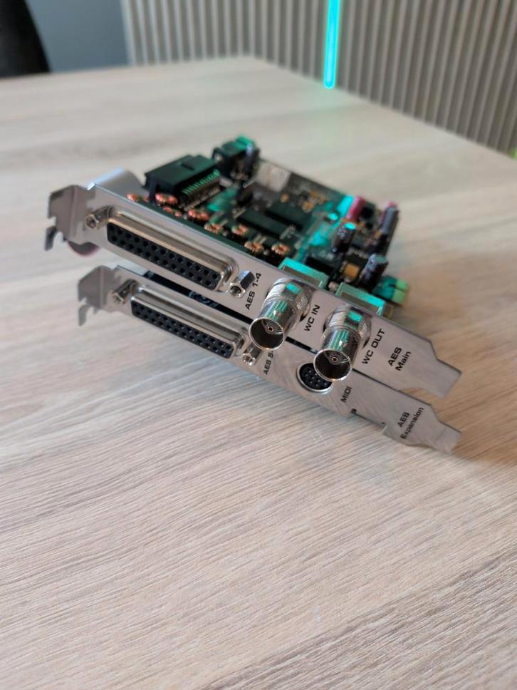 RME HDSPe AES kaart met expansion board, Audio, Tv en Foto, Professionele Audio-, Tv- en Video-apparatuur, Zo goed als nieuw, Audio