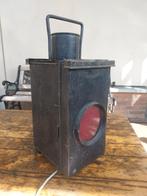 MEAF Spoorweg Seinlamp met Rode en Groene Lens, Antiek en Kunst, Ophalen