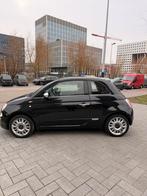 Fiat 500 1.4 16V 73KW C 2009 Zwart, Auto's, Voorwielaandrijving, 31 €/maand, 4 cilinders, 4 stoelen