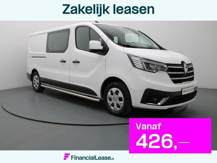 Renault Trafic 2.0 dCi 150pk T29 L2H1 DC Work Edition Automa, Auto's, Bestelauto's, Bedrijf, Lease, Financial lease, ABS, Achteruitrijcamera