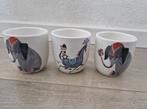 3 mokken kopjes veda fiep westendorp olifant dierenfeest, Huis en Inrichting, Ophalen of Verzenden, Zo goed als nieuw, Overige stijlen