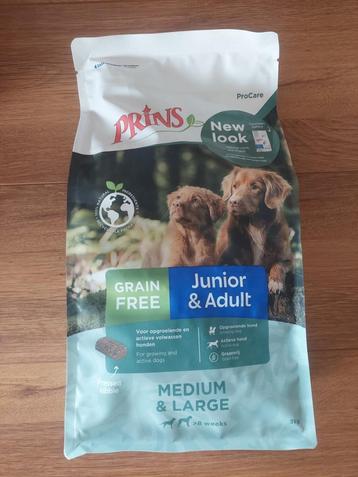 Hondenbrokken Prins graanvrij junior & volwassen 3 kg beschikbaar voor biedingen