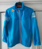 Adidas trainingsjack maat 140 - blauw, Ophalen of Verzenden, Zo goed als nieuw