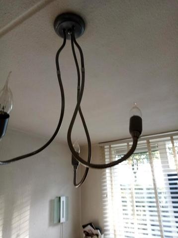 Chromen Hanglamp met Buigzame Armen beschikbaar voor biedingen