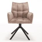 Moderne draaifauteuil met armleuningen, Ophalen, Outletliving7@gmail.com, Bruin, Nieuw