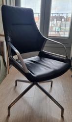 Wilkhahn Leren Design bureaustoel vergaderstoel, Huis en Inrichting, Bureaustoelen, Ophalen, Zo goed als nieuw, Zwart, Bureaustoel