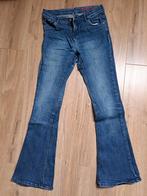 Donker blauwe flared spijkerbroek Hema, 164, zgan, Broek, Meisje, Ophalen of Verzenden, Zo goed als nieuw