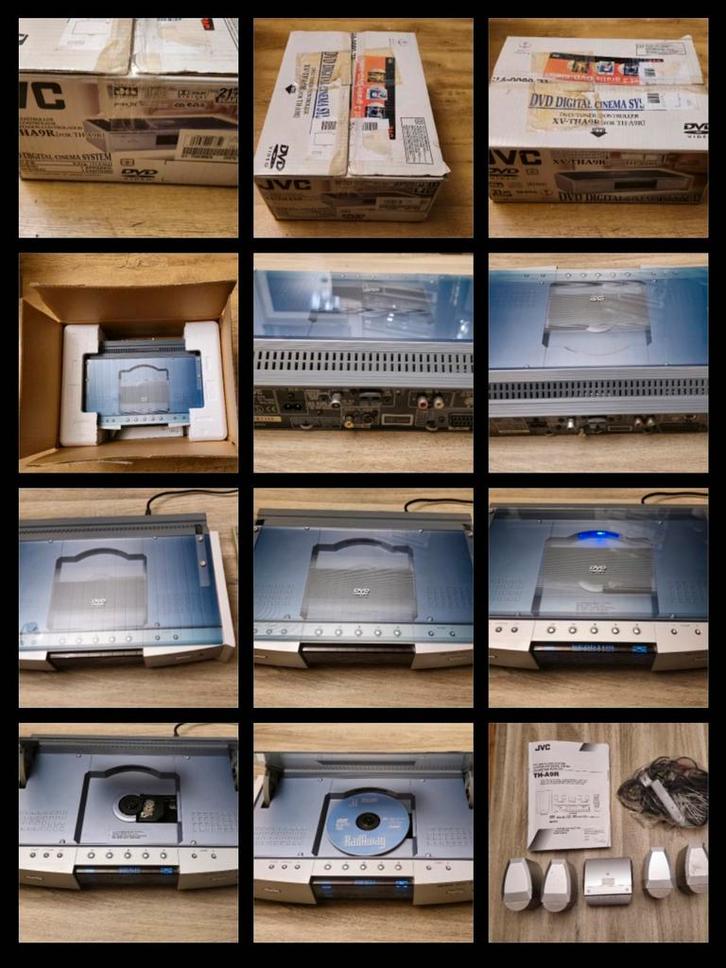 Newstaat JVC X V-THA9R Homecinema Set boxen subwoofer in doo, Audio, Tv en Foto, Home Cinema-sets, Zo goed als nieuw, Dvd-speler