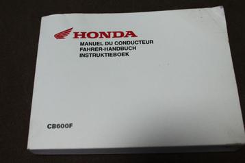Honda CB600F 2004 motorfiets instructie boekje  CB600 f  beschikbaar voor biedingen