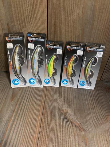 Savage Gear 3D Minnow Diver set 5 stuks snoekbaars roofblei