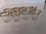 Vintage Franse Borrelglaasjes met Gouden Strepen, Antiek en Kunst, Antiek | Glas en Kristal, Ophalen