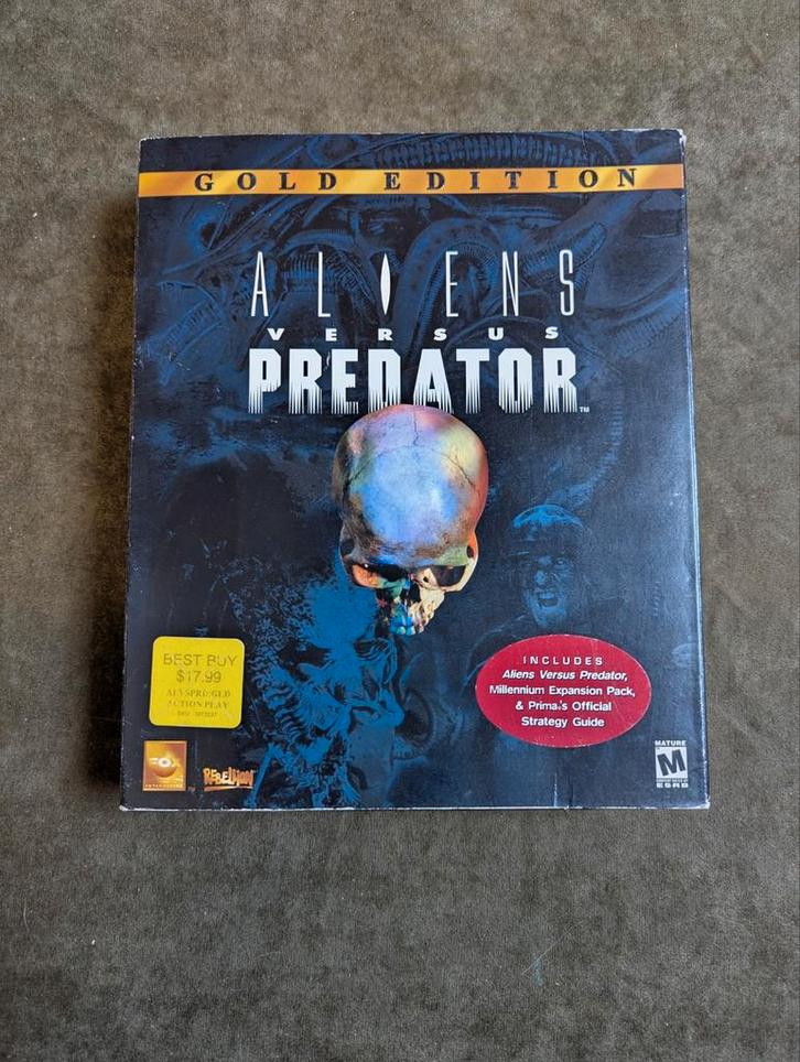 Aliens vs Predator Gold Edition big box pc game, Spelcomputers en Games, Games | Pc, Gebruikt, Shooter, 1 speler, Vanaf 16 jaar