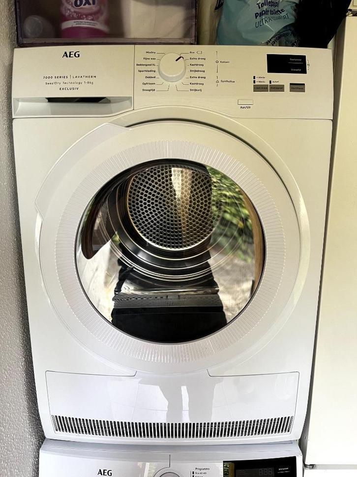 AEG Droger TR7AACHEN 7000 serie Warmtepomp, Witgoed en Apparatuur, Wasdrogers, Zo goed als nieuw, Condens, Voorlader, 6 tot 8 kg