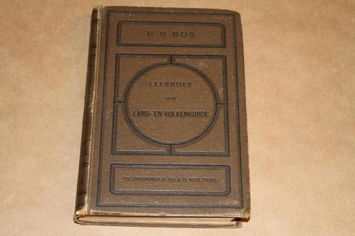Leerboek der Land- en Volkenkunde - P.R. Bos - 1899, Antiek en Kunst, Antiek | Boeken en Bijbels, Ophalen of Verzenden