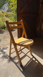 7 Houten vintage klapstoeltjes, Tuin en Terras, Tuinstoelen, Ophalen, Gebruikt, Hout, Inklapbaar