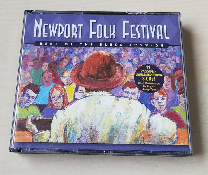 Newport Folk Festival Best of The Blues 1959-1968 3CD, Cd's en Dvd's, Cd's | Jazz en Blues, Gebruikt, Blues, 1960 tot 1980, Ophalen of Verzenden