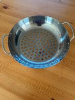 De Basterd  de luxe wok Stainless steel doorsnede 28 cm, Ophalen of Verzenden, Zo goed als nieuw