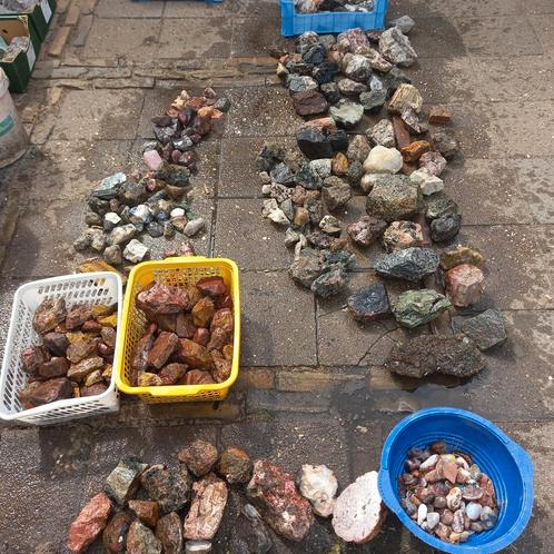 Ruwe mineralen voor slijpen trommelen polijsten, Verzamelen, Mineralen en Fossielen, Mineraal, Ophalen