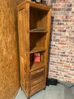 Smalle Massief Houten Kast - 49x35x180cm, Ophalen, Minder dan 50 cm, Gebruikt, Met lade(s)