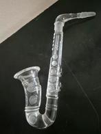 Glazen saxofoon, Muziek en Instrumenten, Blaasinstrumenten | Saxofoons, Ophalen of Verzenden, Zo goed als nieuw