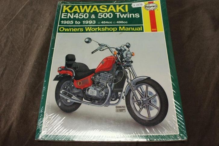 Kawasaki EN450 LTD EN500 Vulcan  1985-1993 werkplaatsboek, Motoren, Handleidingen en Instructieboekjes, Kawasaki, Ophalen of Verzenden