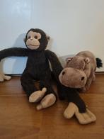 Aap en nijlpaard Knuffels, Verzamelen, Ophalen of Verzenden, Zo goed als nieuw, Overige typen, Overige merken