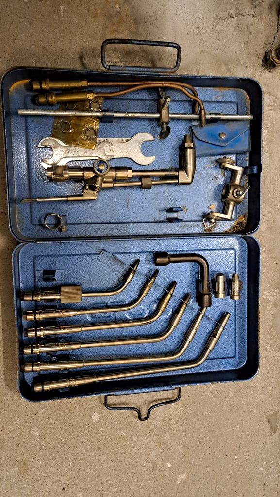 Gloor Gasbranders met Meters & Fles, Doe-het-zelf en Verbouw, Gereedschap | Lasapparaten, Gebruikt, Overige typen, Ophalen of Verzenden