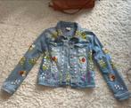 Spijkerjas geborduurd, Ophalen of Verzenden, Zo goed als nieuw, Blauw