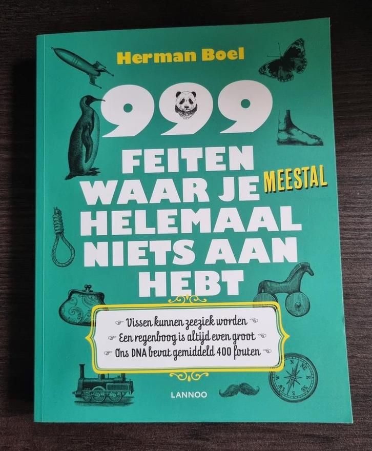 999 Feiten Waar Je Niets Aan Hebt - Herman Boel, Boeken, Humor, Zo goed als nieuw, Anekdotes en Observaties, Ophalen of Verzenden
