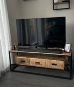 Tv meubel mango hout met staal, Ophalen, Zo goed als nieuw, 25 tot 50 cm, Minder dan 100 cm