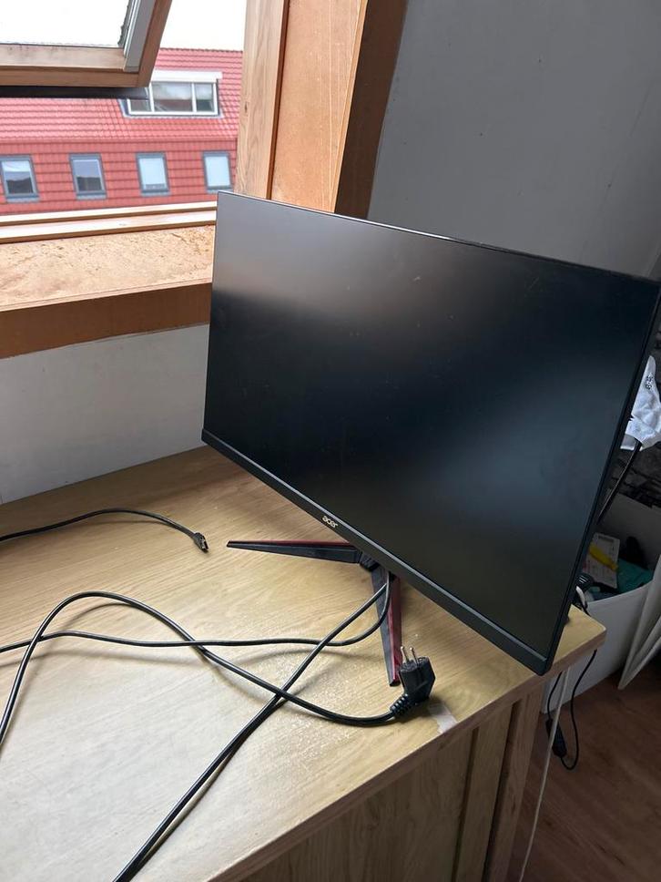 Acer Monitor - Gamen, Computers en Software, Monitoren, Gebruikt, 61 t/m 100 Hz, DisplayPort, Gaming, LED, Full HD, 3 tot 5 ms