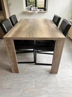 Eettafel 140cm + Stoelen (evt. gratis), Huis en Inrichting, Ophalen, Gebruikt, 100 tot 150 cm, Vier personen