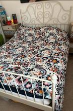 Ikea leirvik bed 160 200 prinsessenbed met lattenbodems, Ophalen, Tweepersoons, 200 cm, 160 cm