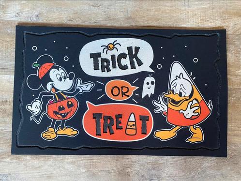 Disney deurmat Mickey & Donald Halloween ~ NIEUW, Verzamelen, Disney, Nieuw, Beeldje of Figuurtje, Mickey Mouse, Ophalen of Verzenden