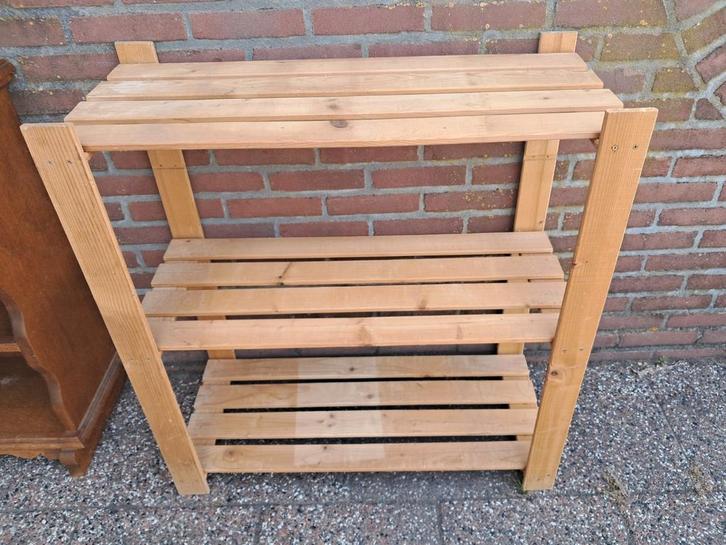Plantentafel of voorraad rek van hout., Huis en Inrichting, Kasten | Stellingkasten, Zo goed als nieuw, Ophalen