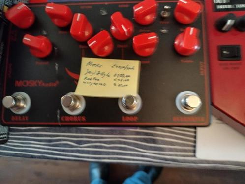 Goede koop: Multi-effect | Delay | Chorus | Loop | Overdrive, Muziek en Instrumenten, Effecten, Zo goed als nieuw, Chorus, Delay of Echo