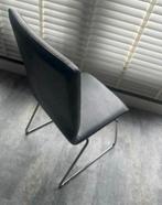 Zwarte Leren Stoel - Modern Design, Ophalen, Zwart, Leer, Zo goed als nieuw