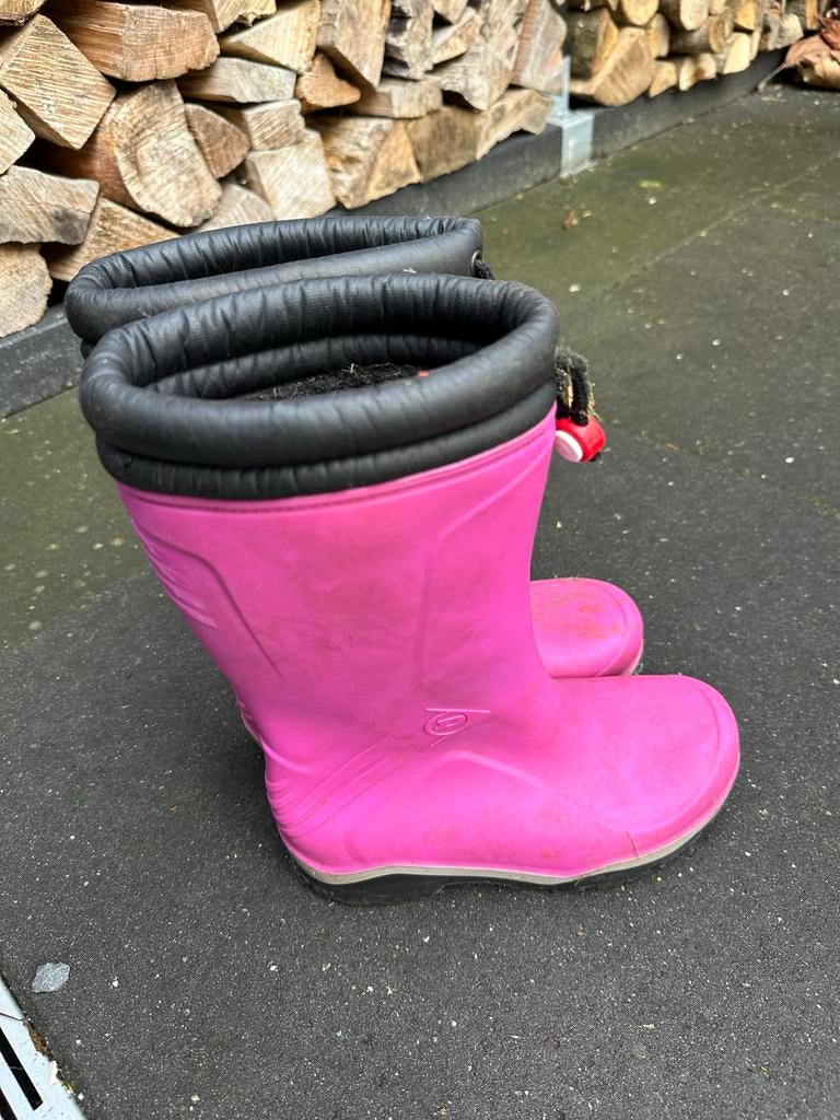 Dunlop roze laarzen - maat 35, Ophalen of Verzenden, Gebruikt, Meisje, Laarzen